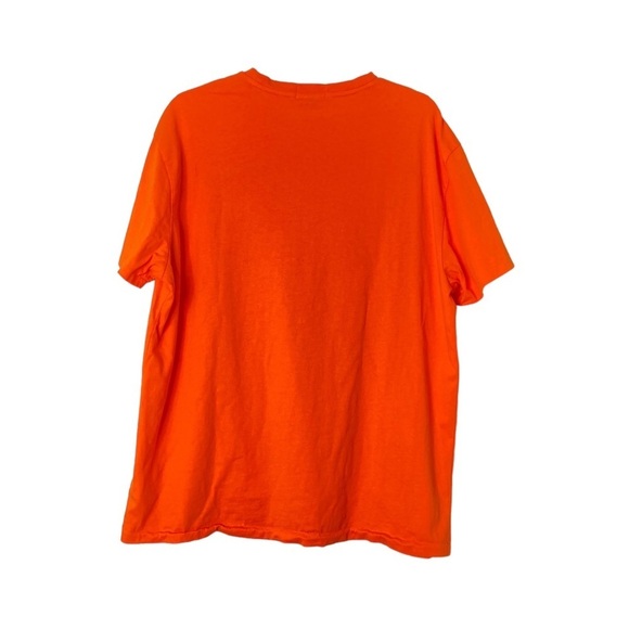 Polo Ralph Lauren Paint Splatter LOGO Spell Out Orange Classic Fit Tee (Size L) - Picture 2 of 10